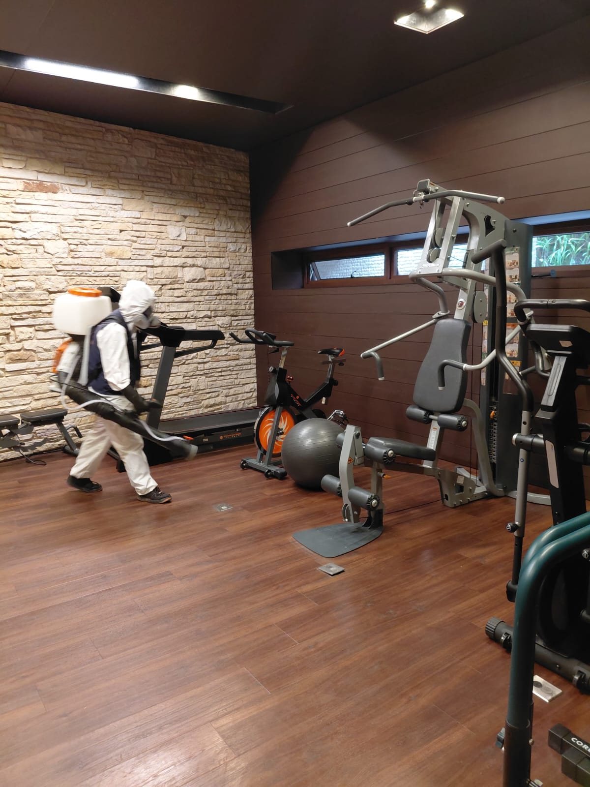Control en gimnasio