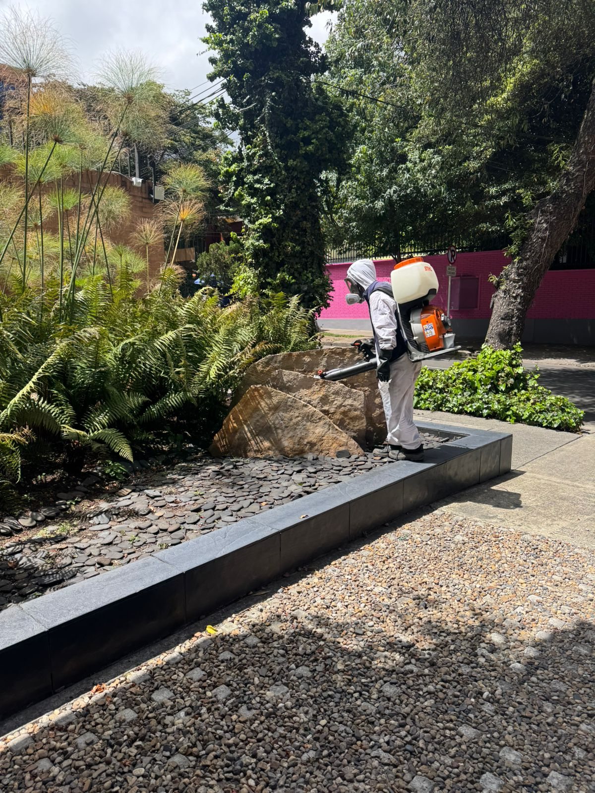Aplicación en jardines